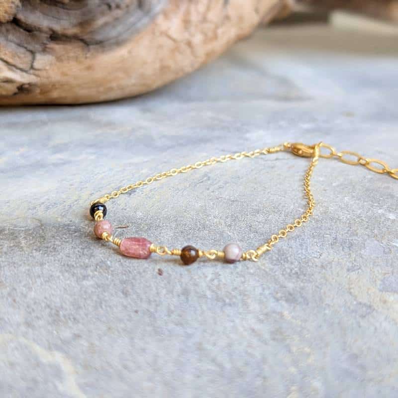 Bracelet tourmaline doré AJMER Bracelet tourmaline doré AJMER