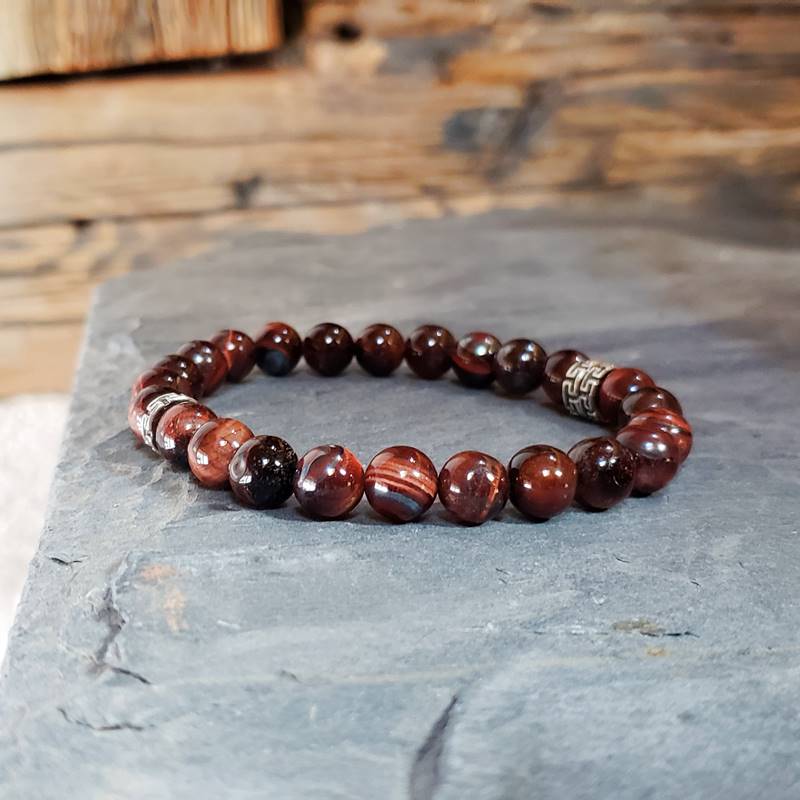 Bracelet homme oeil de taureau NISHANA Bracelet homme oeil de taureau NISHANA