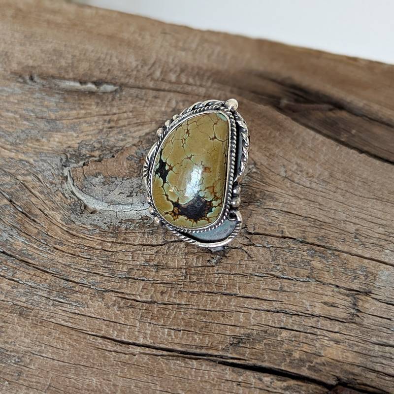 Bague bohème argent et turquoise Bague bohème argent et turquoise