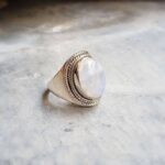 Bague pierre de lune argent
