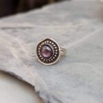 Bague rubis indien argent ajustable