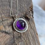 Pendentif améthyste argent AMOS