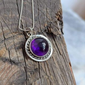 Pendentif améthyste argent AMOS