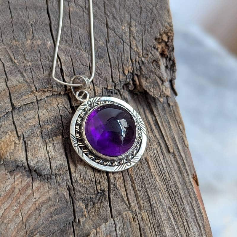Pendentif améthyste argent AMOS Pendentif améthyste argent AMOS