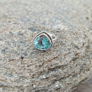 Petite bague argent turquoise