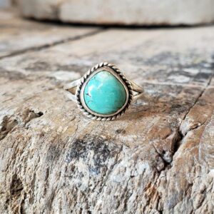 Petite bague argent turquoise