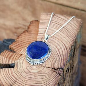 Pendentif lapis lazuli argent