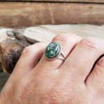 Bague en turquoise naturelle