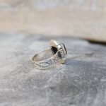 Bague onyx argent