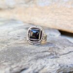 Bague onyx argent