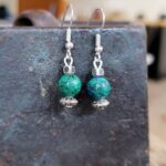 Boucles d'oreilles azurite malachite PETIT TEMPLE