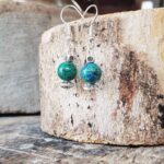 Boucles d'oreilles azurite malachite PETIT TEMPLE