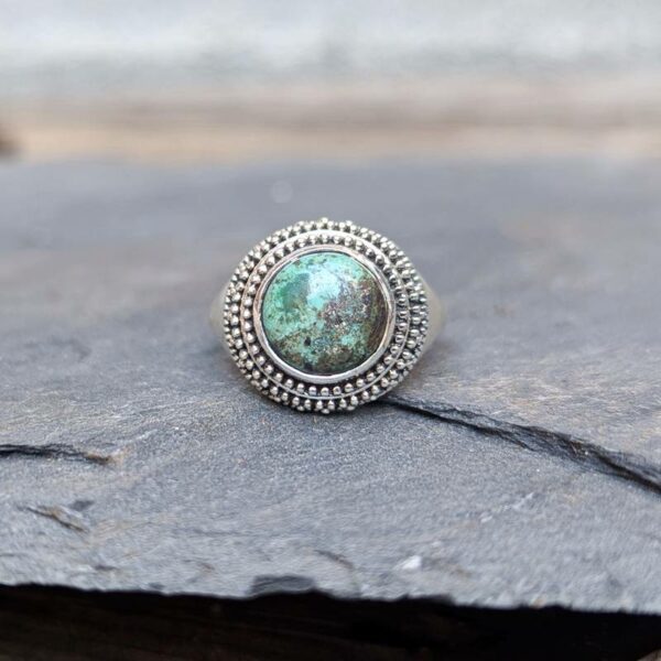 Bague en turquoise MANDALA