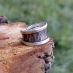 Bague en argent martelé vintage
