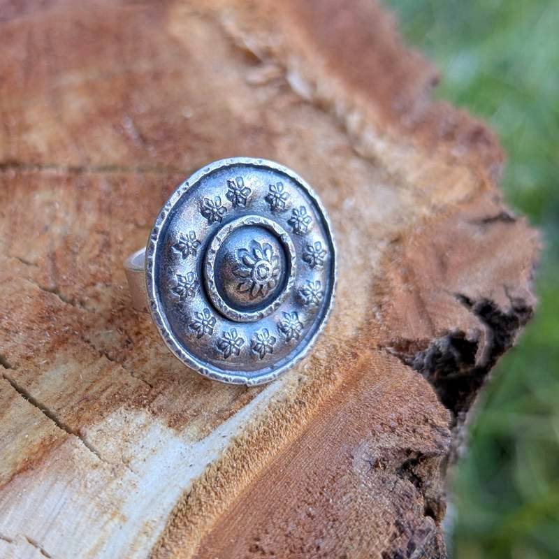 Bague fleur argent femme Bague fleur argent femme