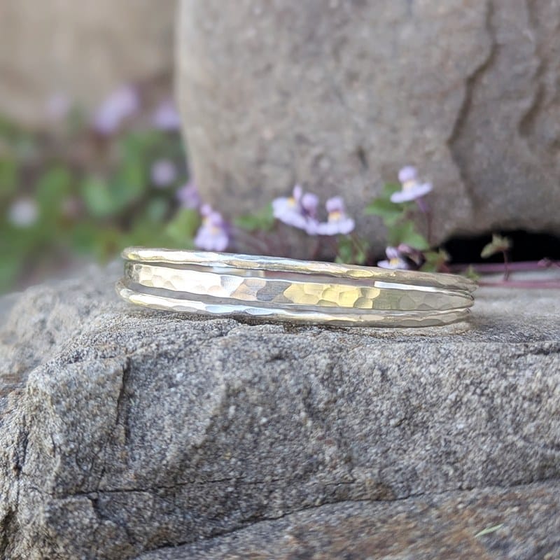 Bracelet argent martelé PATTAYA Bracelet argent martelé PATTAYA