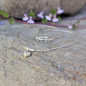 Collier argent artisanal COEUR