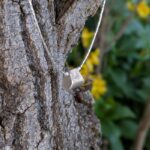 Collier ethnique en argent massif