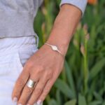 Jonc en argent massif MANGOUSTINE