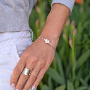 Jonc en argent massif MANGOUSTINE