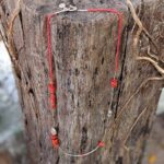 Sautoir en corail rouge et argent