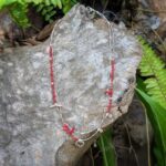 Collier en corail rouge et argent