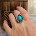 Bague turquoise argent BOHÈME