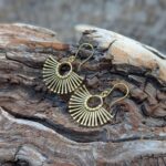 Boucles d'oreilles éventails