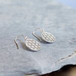 Boucles d'oreilles fleur de vie argent