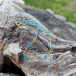 Collier fin en pierres naturelles d'apatite