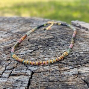 Collier tourmaline multicolore ISHI