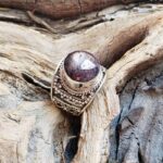 Bague argent et rubis indien